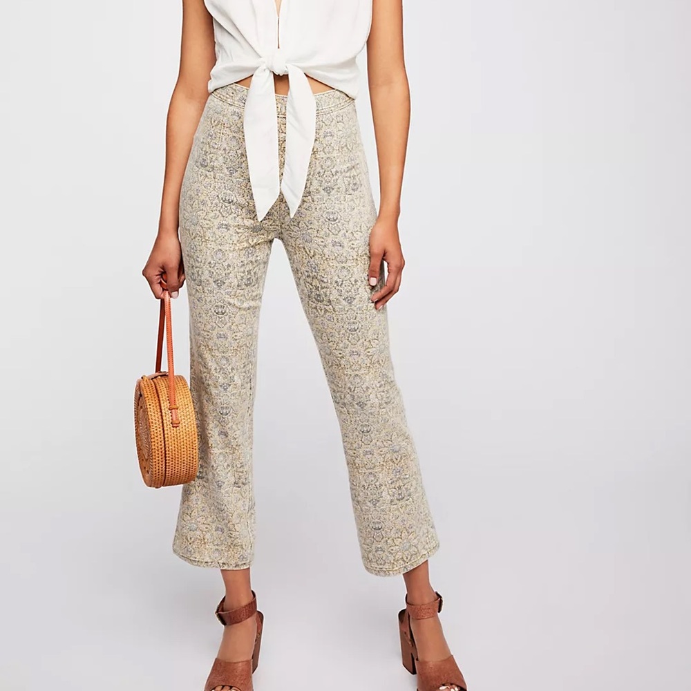Free People Frida cropped flare jeans
